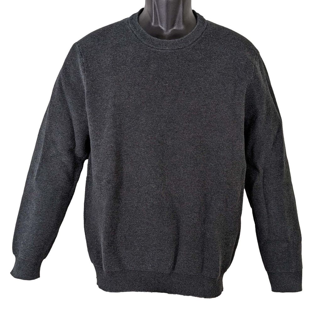 Monoprix homme XL Gray Crewneck Pullover Sweater